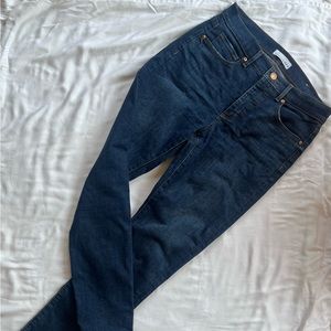 LOFT dark wash skinny jeans